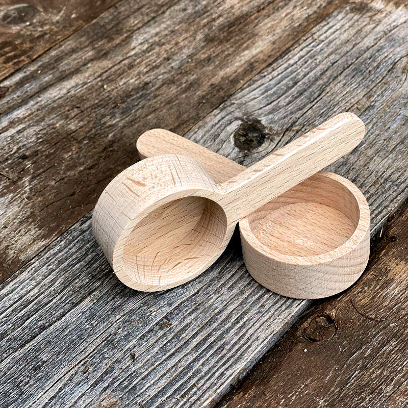 ROUND WOODEN SCOOP – Callison Ranch